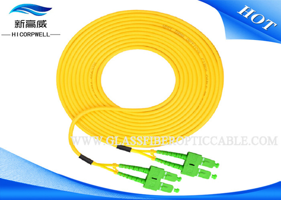 광섬유 옥외 IEC 60794 접속 코드, 노란 Paintcoat St Lc 섬유 헝겊 조각 케이블