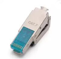 CAT7 FTp Toolless 모듈 마개 8p8c rj45는 10GB male형 커넥터를 보호했습니다