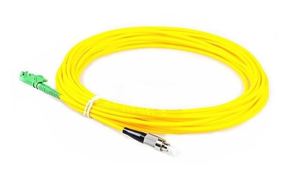 노랑색 3.0 밀리미터 광섬유 케이블 단일모드 다중 모드 E2000 SC APC UPC 연결기