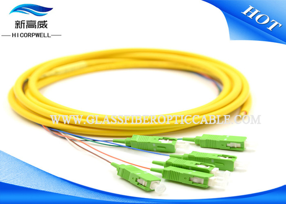 SC APC 광섬유 떠꺼머리 IEC 60794 LSZH PVC 재킷을 가진 100m - 1000m 길이