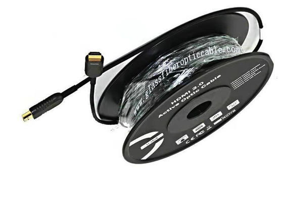 광섬유 HDMI 슬림 HDMI 2.0 4K 울트라 HD Sdi 케이블 12G AOC 광섬유 광섬유 HDMI 케이블 4K 버전 20