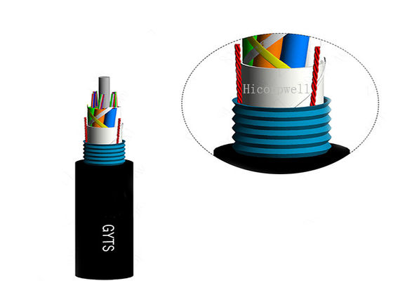 GYTS는 기갑 SM 지하 유리 섬유 광 케이블 24/48/96/144 핵심을 훔칩니다