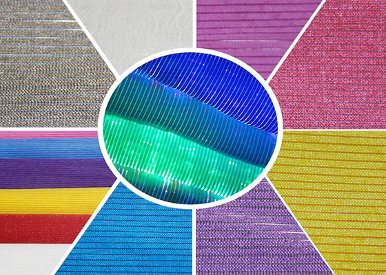 RGB 부속품과 빛난 의류를 위한 줄무늬 광섬유 직물