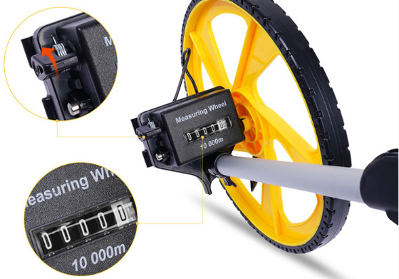 알루미늄 접을 수 있는 손잡이를 가진 바퀴를 측정하는 12 인치 도로 거리 디지털 표시 장치