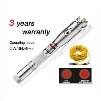 5MW 10MW 20MW 섬유 시험 도구 시각적 고장 감지부 30MW 검은 가죽 덮개