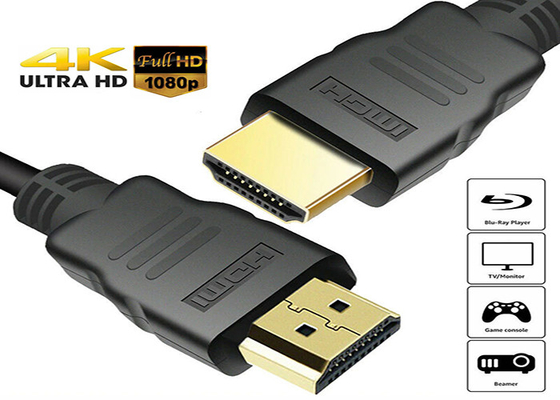 금도금 HDMI 남성-남성 케이블 3D 1080P 2160P 4K 1M 1.5M 2M 3M 5M 10M 15M 20M 25M